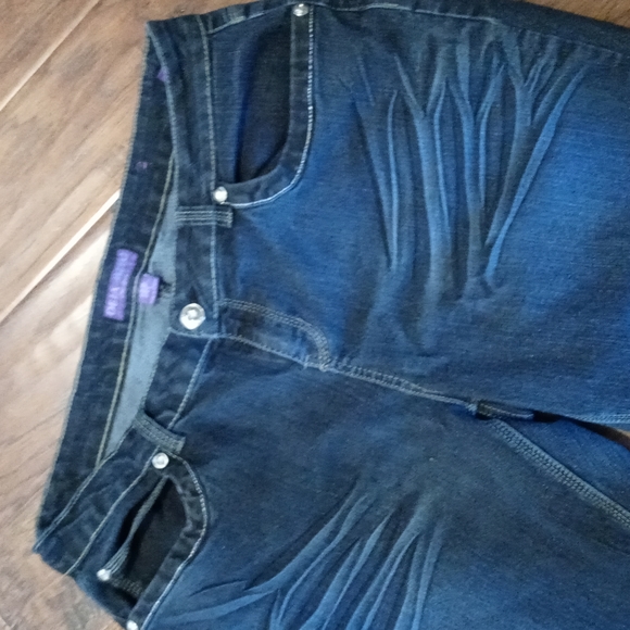 Deja Bleu Skinny Stone Flap Pockets Jeans 18 Petite - Picture 2 of 4